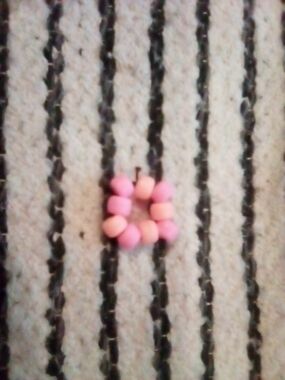 Pink Beaded Stretch Ring - Women's Fashion Jewelry